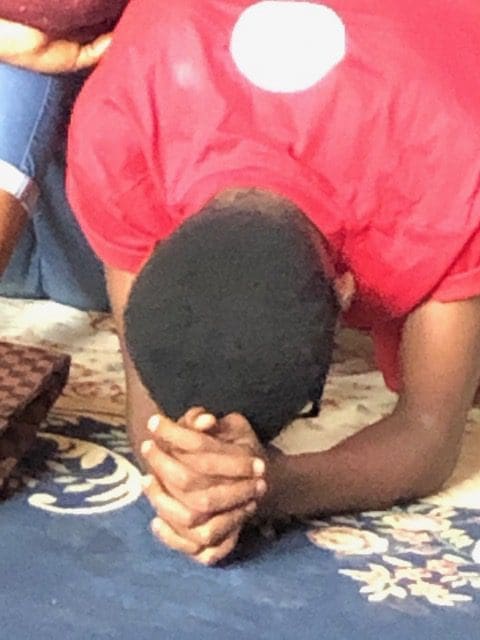 Man praying