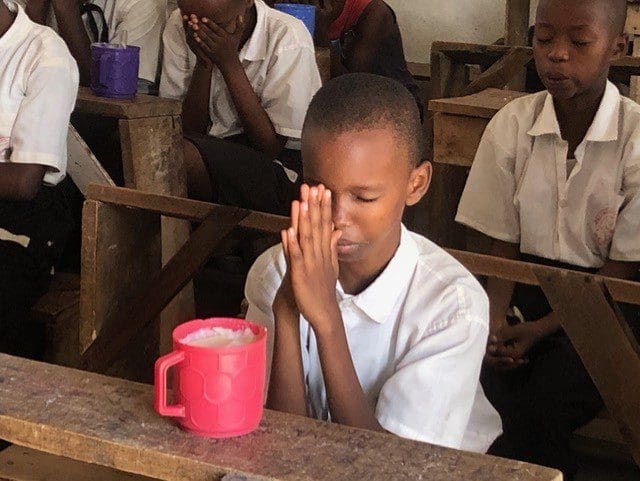 Children praying